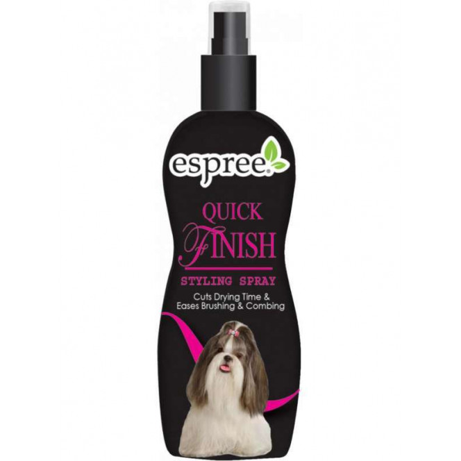 Espree (Эспри) Quick Finish Styling Spray - Косметическое средство для сокращения времени высыхания, легкого расчесывания и комбинированной укладки шерсти собак