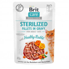 Brit Care (Care Is shaven) Fillets in Gravy Sterilized Healthy Rabbit is the Damp forage of Fillet in sauce with a rabbit for the sterilized cats