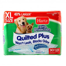 Hartz Home Protection Quilted plus training pads for dogs&puppies XL - The superabsorbing quilted diapers for dogs and puppies with aroma of powder