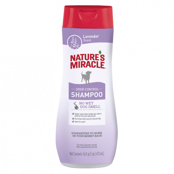 Nature's Miracle (Neyches Mirakl) Odor Control Shampoo Lavender - Shampoo with aroma of a lavender for dogs