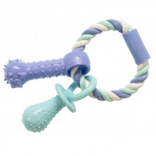 GimDog (DzhimDog) Cotton Dent Plus - A toy for dogs of Dent Plus a rope / ring with thermoplastic rubber