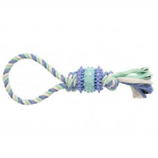 GimDog (DzhimDog) Cotton Dent Plus - A toy for dogs of Dent Plus a rope loop with thermoplastic rubber