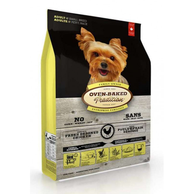 Oven-Baked Tradition Chicken Adult Dog Small Breeds - A dry forage with fresh meat of chicken for adult dogs of small breeds