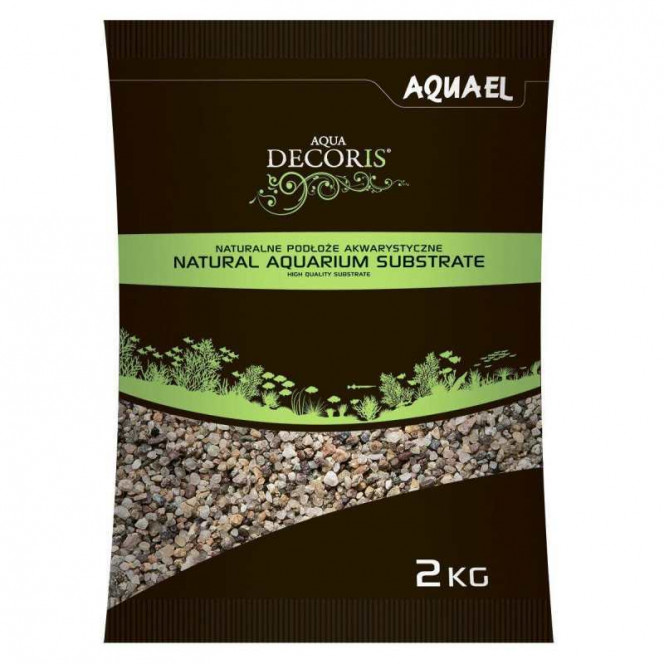 AquaEL (АкваЭль) Natural Aquarium Substrate 1,4-2 mm - Натуральный многоцветный грунт для аквариума зернистостью 1,4-2 мм