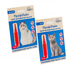 Pro VET (ProVet) Profiline - Drops protivoparazitany on withers for cats