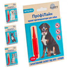 Pro VET (ProVet) Profiline - Drops protivoparazitany on withers for dogs