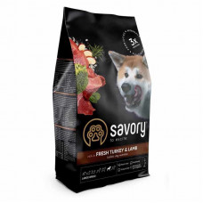 Savory (Seyvori) Fresh Turkey & Lamb Adult Large Breeds - A dry feed from a fresh turkey and a lamb for adult dogs of large breeds