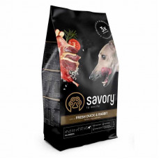 Savory (Seyvori) Fresh Duck & Rabbit Adult All Breeds - A dry feed from a fresh duck and a rabbit for adult dogs of all breeds