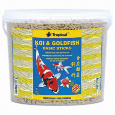 Tropical (Тропикал) Koi&Goldfish Basic Sticks - Основной сухой корм в виде палочек для рыб кои, золотых рыбок и других прудовых рыб