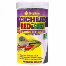 Tropical Cichlid Red & Green Large Sticks - A dry feed in sticks for adult individuals of large types omnivorous tsikhlid