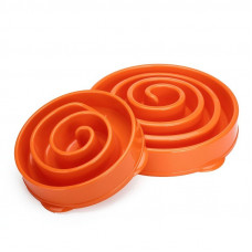 Outward Hound (Autvard Hound) Fun Feeder Slo-Bowl Swirl - The nonskid Whirlpool bowl labyrinth for slow feeding of dogs