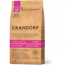 Grandorf Turkey & Brown Rice Adult Breeds - A dry feed with a turkey and brown rice for adult dogs of various breeds