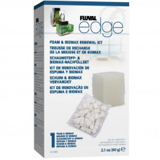 Fluval (Флювал) EDGE Foam & BIOMAX Renewal Kit – Губка и наполнитель для фильтра Fluval Edge