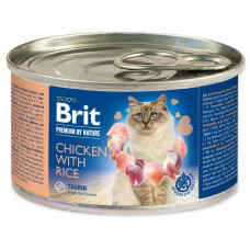 Brit Premium (Premium Is shaven) by Nature Chicken with Rice is the Damp forage with chicken and rice for adult cats (paste)