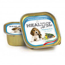 Healthy All days - A tinned forage with fish and eggs for puppies (paste with pieces)