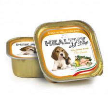 Healthy All days - A tinned forage with chicken and rice for puppies (paste with pieces)