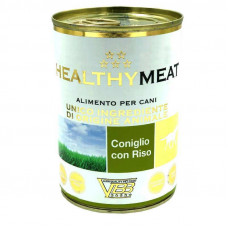 Healthy Meat - A tinned forage with a rabbit and rice for dogs (paste)