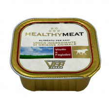 Healthy Meat - A tinned forage with veal and green beans for dogs (paste)