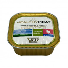 Healthy Meat - A tinned forage with a rabbit and rice for puppies (paste)