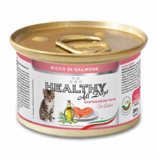 Healthy All days - A tinned forage with a salmon for kittens (paste)