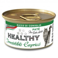 Healthy Irresistibili Capricci - A tinned forage with a rabbit for exacting cats (paste)