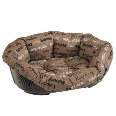 Ferplast of Sofa Cities - A plastic plank bed with a pillow from cotton fabric for dogs of large breeds