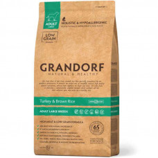 Grandorf Turkey & Brown Rice Adult Large Breeds - A dry feed with a turkey and brown rice for adult dogs of large breeds