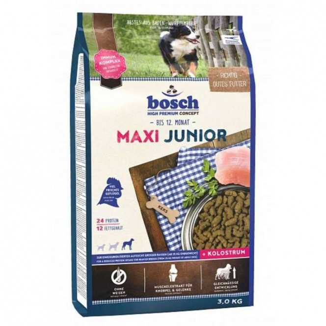 Bosch of Junior Maxi - A dry feed with home-made chicken for juniors of large breeds