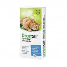 Drontal by Bayer Animal - Tablets from helminths for cats (1 tablet)