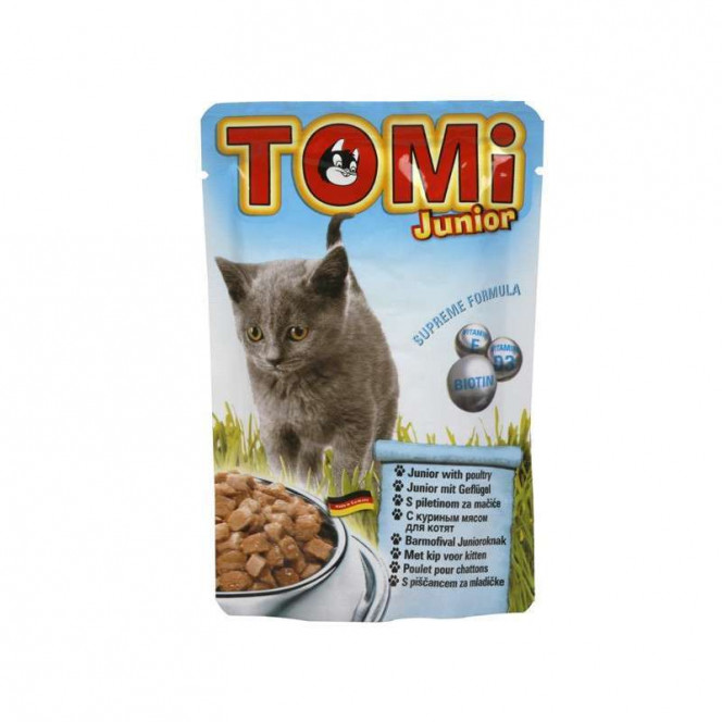 TOMi (Томи) Junior with Poultry - Пауч с мясом домашней птицы для котят