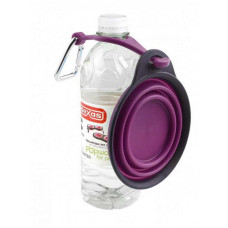 Dexas Travel CUP with Bottle Holder & Carabiner - Misk folding for travel for cats and dogs