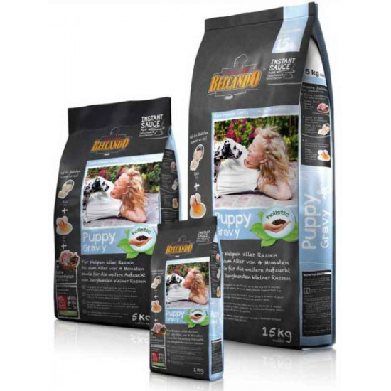 Belcando Puppy Gravy - A dry feed with fowl for puppies and young dogs of various breeds