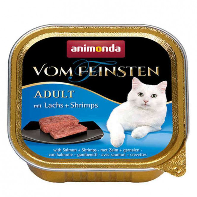 Animonda Vom Feinsten Adult - A tinned forage in the form of paste with a salmon and shrimps for adult cats