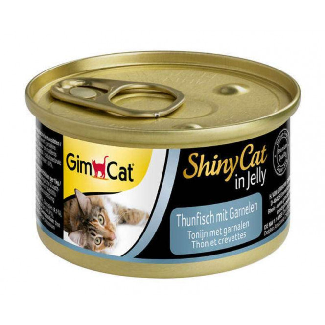 GimCat (DzhimKet) of ShinyCat is the Tinned forage with a tuna and shrimps for cats