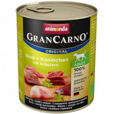 Animonda Gran Carno Adult - A tinned forage with a rabbit and herbs for adult dogs (chopped meat)