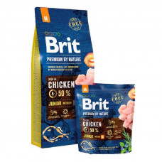 Brit Premium (Premium Is shaven) by Nature JUNIOR M is the Dry feed with chicken for puppies and young dogs of average breeds