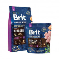 Brit Premium (Premium Is shaven) by Nature ADULT S is the Dry feed with chicken for adult dogs of small breeds