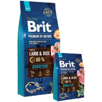 Brit Premium (Premium Is shaven) by Nature Sensitive Lamb&Rice is the Dry feed with a lamb for dogs with sensitive digestion