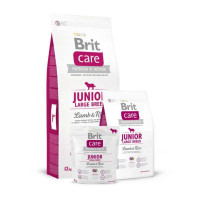 Brit Care (Care Is shaven) Junior Large Breed Lamb & Rice is the Dry feed for puppies of large breeds with a lamb and rice