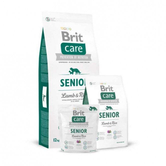 Brit Care (Брит Кеа) Senior Lamb & Rice - Сухой корм с ягненком и рисом для пожилых собак всех пород