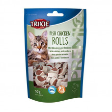 Trixie PREMIO Rolls Light - Delicacy beaters with chicken and a pollack for cats