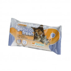 Ferplast of Genico Fresh Talc - The napkins cleaning damp for cats and dogs