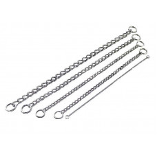 Sprenger Long Link - A collar chain, a round link, 5 mm, the chromeplated steel