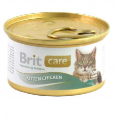 Brit Care (Care Is shaven) Kitten Chicken is Canned food with chicken for kittens and pregnant women and the feeding cats