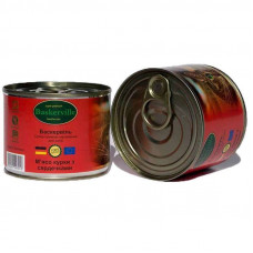 Canned food Baskerville for cats with meat of chicken and heart