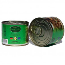 Canned food Baskerville for cats with venison and chicken meat