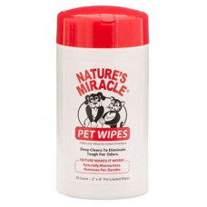 Natures Miracle (Neychers Mirakl) PET WIPES - The cleaning wet towel wipes