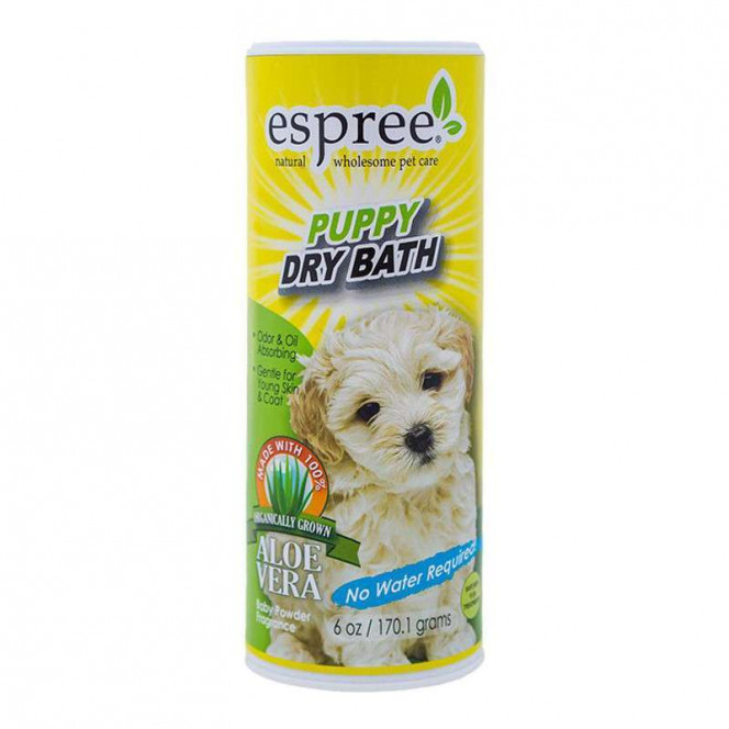 Espree Puppy Dry Bath - Dry shampoo with proteins of oats and baking soda for puppies