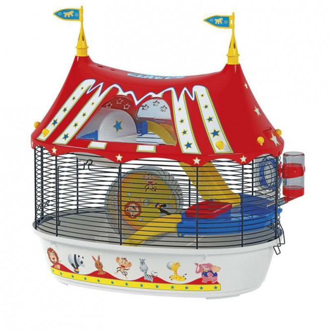 Ferplast of Circus Fun - A cage for hamsters with color stickers