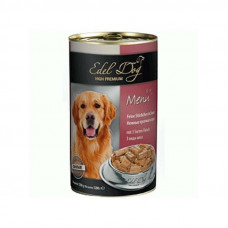 Edel Dog Menu - Canned food from 3 types of meat in sauce for dogs